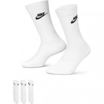 Nike Sportswear Everyday Essential Crew Socks - 3 Pairs - White - Unisex - Size XL