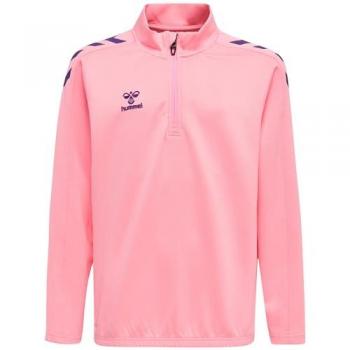 Hummel hmlCORE XK Poly Half Zip Sweatshirt Cotton Candy 6 Years Unisex