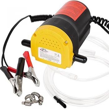 TecTake Bomba extractora de Aceite eléctrica para Coche 12V 60W Cambio Diesel fluídos