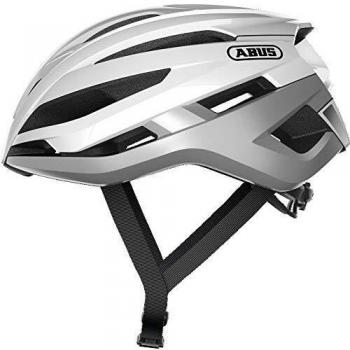 Casco de ciclismo Abus Stormchaser Polar White, tamaño L