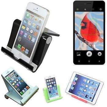 Escritorio Soporte universal dock para Allview V2 Viper i4G, negro, fuerte, ligero y compacto | Multi-ángulo del sostenedor del soporte portátil para tabletas, e-readers y smartphones Fold-Up Docking Station cuna del muelle turística montaje muelle Via