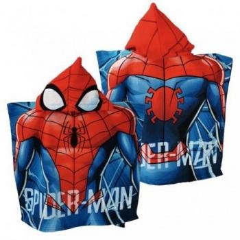Poncho de playa Spiderman Marvel en microfibra 55x110cm