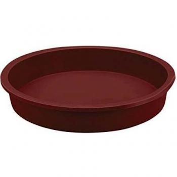 Lacor 66737 - Molde redondo, 24 cm, silicona, rojo