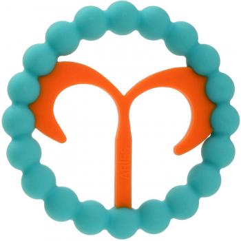 Chewbeads CW021418 - Mordedor zodíaco con diseño de Aries, color turquesa