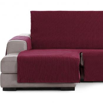 Protector Cubre Sofá Chaise Longue 240 Adaptable Chenilla Rojo