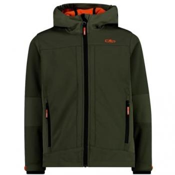 CMP Chaqueta Softshell Fija con Capucha para Niño Verde Petróleo-Caqui 176