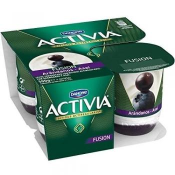 Activia Arándano y Asai - Paquete de 4 x 125 gr - Total: 500 gr