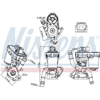 Válvula EGR NISSENS 98165 - Válvula de recirculación de gases de escape, compatible con múltiples vehículos, fabricada con materiales de alta calidad para garantizar un rendimiento óptimo y durabilidad