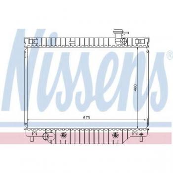Radiador de refrigeración del motor Nissens 69211