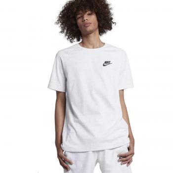 Nike M Nsw Av15 Top Knit Ss - Camiseta de manga corta, color blanco y negro, Hombre, color blanco/gris/negro, tamaño extra-large