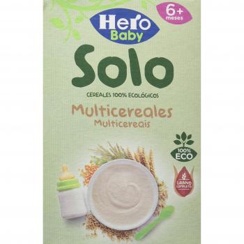 Hero Solo Papilla de Multicereales Ecológica - Para Bebés a Partir de los 6 Meses - Pack de 6 x 300 g