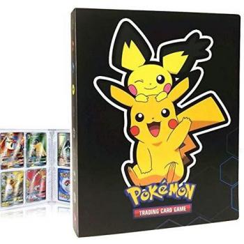 Album Compatible con Cartas Pokemon, Album Cartas Carpeta Cartas Compatible con Pokemon GX, Álbum de Cartas coleccionables de Pokémon, Capacidad para 30 páginas 240 Cartas