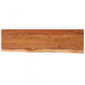 Estante pared rectangular madera acacia borde vivo 100x30x2,5cm