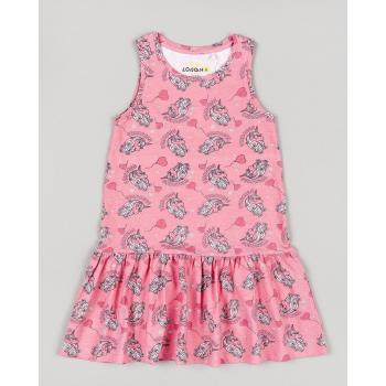 Vestido de bebé niña sin mangas con estampado de Unicornio