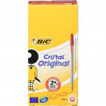 BIC B-7 - Bolígrafo de punta redonda, 50 unidades