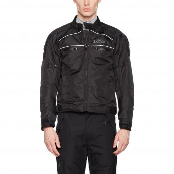 Bikezone Toronto - Chaqueta de motocicleta, color negro, talla 2XL