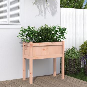 vidaXL Garden Planter with Legs 70x31x70 cm Solid Wood Douglas