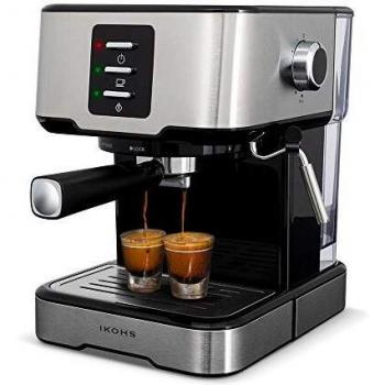 CREATE / THERA EASY / Cafetera express Gris / Cafetera Automática Espress para Espresso y Cappuccino, Para café molido.