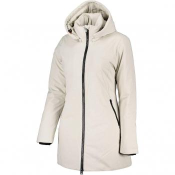 Beige Waterproof Windproof Women's Rain Jacket Size L - Save The Duck AW22