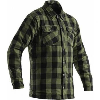 RST Chaqueta Lumberjack Verde - Camisa de motocicleta, color verde, talla 2XL