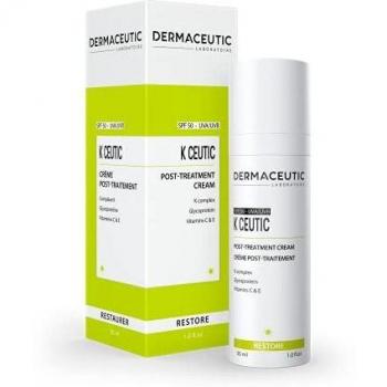 K Ceutic de Dermaceutic - Crema post-tratamiento con complejo K, Glycoproteina, Vitamina C & E y filtros UV, 30 ml