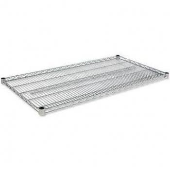 Industrial Wire Shelving Extra Wire Shelves, 48w x 24d, Silver, 2 Shelves/Carton