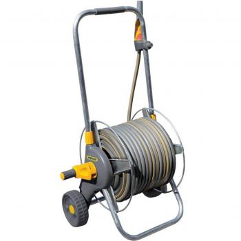 Carro Bobinador de Manguera Metálico Hozelock 60m con Manguera de 30m