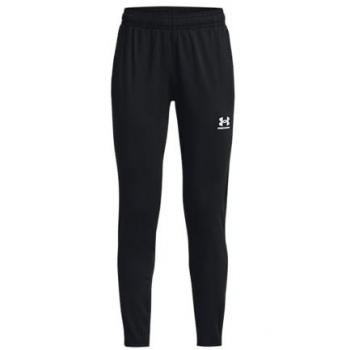 Under Armour Pantalones Challenger Train para Niñas, Color Negro, Diseño Deportivo, Tela Transpirable, Cintura Elástica con Cordón Ajustable, Bolsillos Laterales