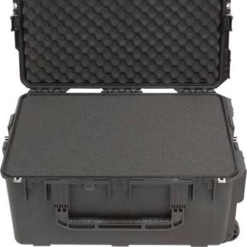 SKB iSeries 2617-12 Waterproof Utility Case with Cubed Foam and Wheels, Black, 20 1/4 x 13 13/16 x 28 3/4
