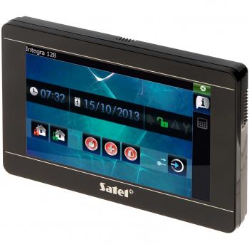 Teclado Gráfico para Central de Alarmas INT-TSI-B Satel con Pantalla Táctil de 7 Pulgadas Negra