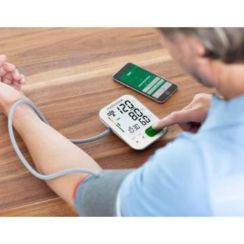Medisana BU 570 Connect Tensiómetro de Brazo Automático con Bluetooth, Detección de Arritmias, Función Memoria para 2 Usuarios, Indicador Tipo Semáforo