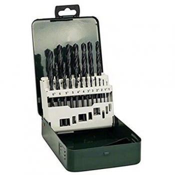 Set de 19 brocas para metal HSS-R Bosch 2609255032, diámetros de 1 mm a 10 mm