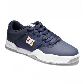 Zapatillas DC Shoes Central Navy Orange - Zapatillas deportivas, color navy y naranja, diseño moderno, suela de goma antideslizante, material sintético resistente, plantilla acolchada para mayor comodidad