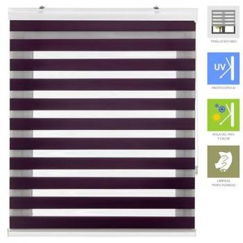 Estor Enrollable Noche y Día Premium con Galería - Varios Tamaños y Colores para Todo Tipo de Ventanas