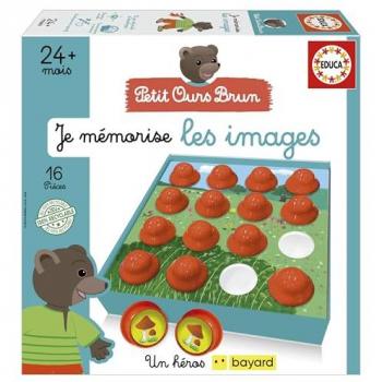 Juego Educativo Educa Memorización de Imágenes con Petit Ours Brun