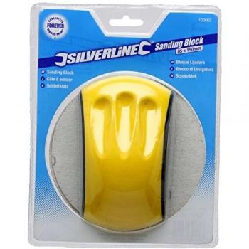 Silverline Tools 100002 Taco de Lija Ergonómico, 150 x 85 mm