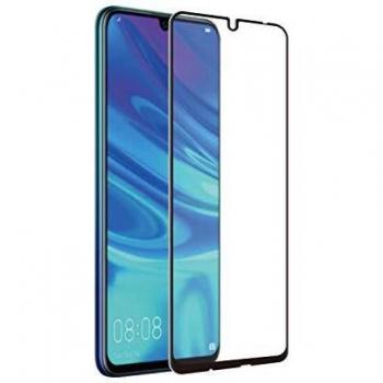 muvit for change Protector Pantalla Huawei P Smart 2020/P Smart 2019 Vidrio Templado Plano Marco Negro