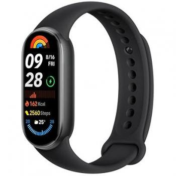 Pulsera de Actividad Xiaomi Smart Band 9 Negro - Autonomía de hasta 21 días, Pantalla AMOLED con tasa de refresco de 60 Hz, resistencia al agua 5ATM, compatible con App Mi Fitness
