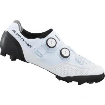 Zapatillas de ciclismo Shimano XC902 en color blanco para hombre, talla 47