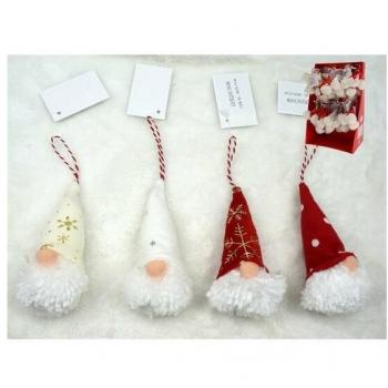 Colgante Santa Claus 11x4,5cm 4STD
