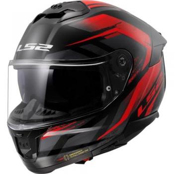 Casco Integral LS2 FF808 Stream II Fury Negro Rojo 2XL