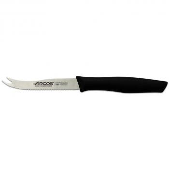 Cuchillo de Queso Arcos Nova 188700 de acero inoxidable Nitrum con mango ergonómico de Polipropileno, hoja de 10.5 cm, incluye funda y caja expositora