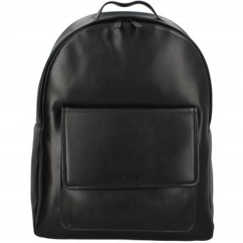 Calvin Klein Elegant Black Urban Backpack with Laptop Compartment, Black Polyester, Male, Size: ONE SIZE, 40 cm Laptop Compartment