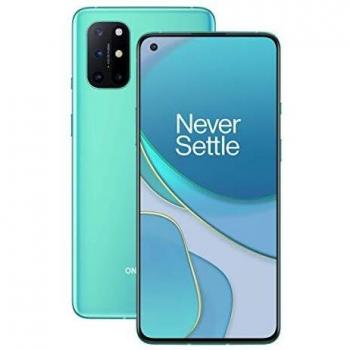 OnePlus 8T Smartphone 6.55 120 Hz FHD + Pantalla fluida, 8 GB de RAM + 128 GB de espacio de almacenamiento, cámara cuádruple, carga Warp de 65 W, SIM dual, 5G, verde aguamarina