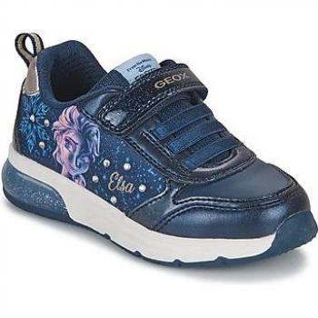 Zapatillas Niña Geox J Spaceclub Girl, color azul lila blanco, talla 34