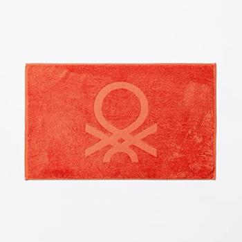 Alfombra de baño 50x80cm 750gsm 100% algodón rojo arcoíris Benetton