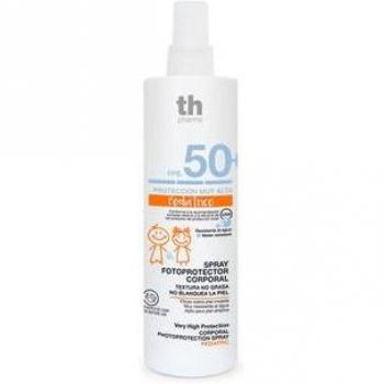Fotoprotector corporal pediátrico en spray FPA 50+ resistente al agua y a las fricciones, 200 ml