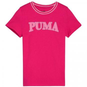 Camiseta de Manga Corta Puma para mujer en color rosa