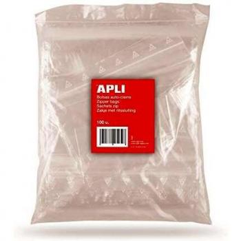 Apli 13133 - Bolsa de autocierre, paquete de 100 unidades