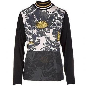 Marni camisedade mujer de cuello redondo con mangas largas nuevo azalea rosa EU 38